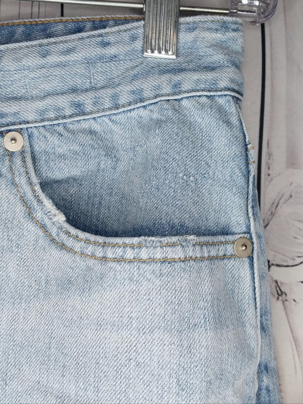 Madewell High-Rise Curvy Perfect Vintage 90's Y2K Classic Light Blue Jeans - Picture 5 of 10